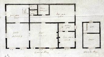 Westoning National School floor plans about 1840 [AD3865-47-2]